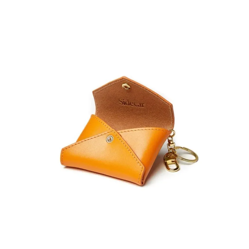 Sidecar Leather ID Envelope in Carrot / New No Box